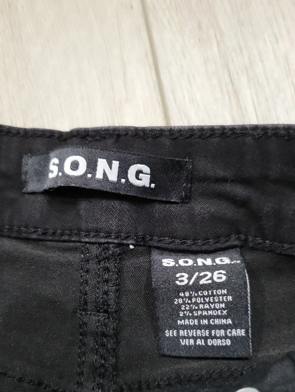 Women's Black High-Rise Denim Shorts